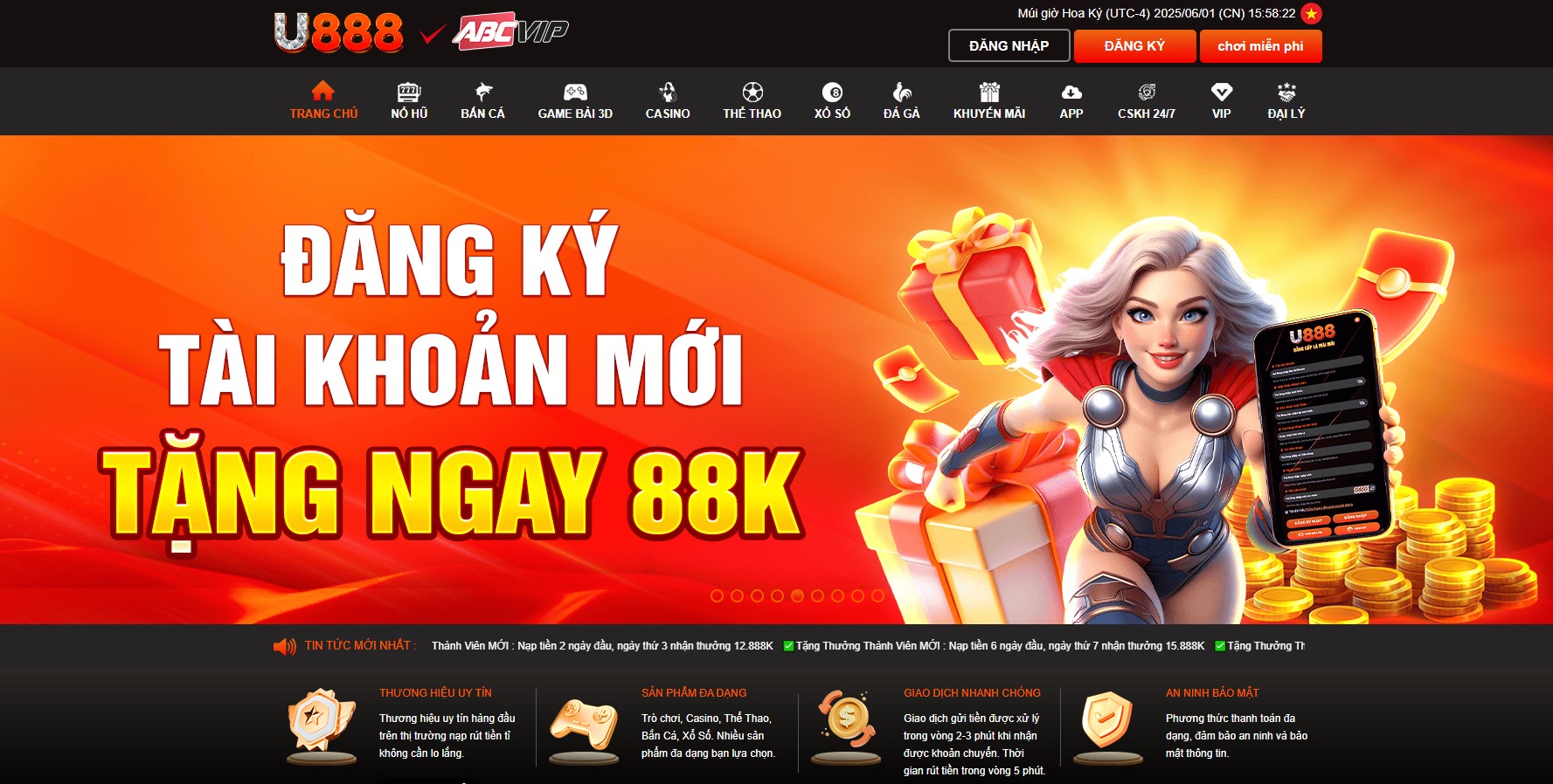 giới thiệu nhà cái u888