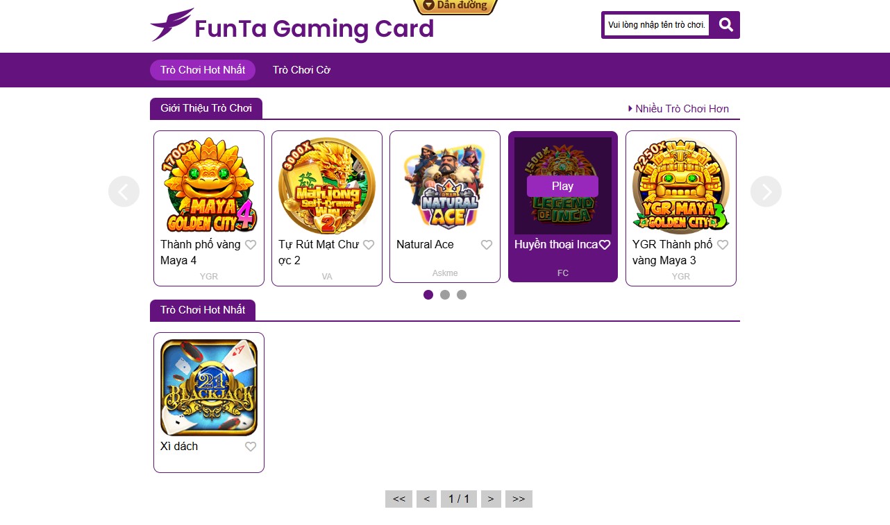 Sảnh Game Bài FTG