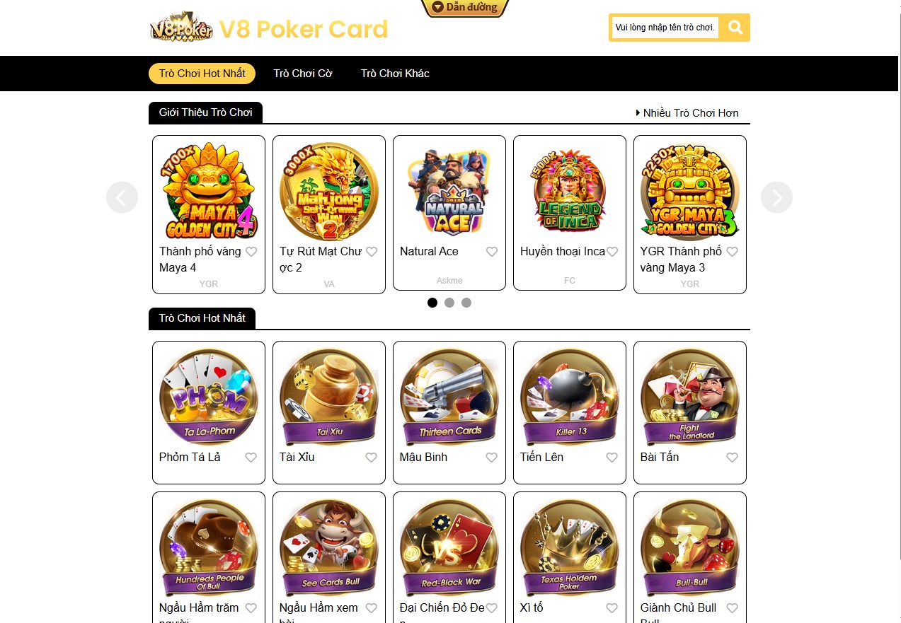 Sảnh Game Bài V8