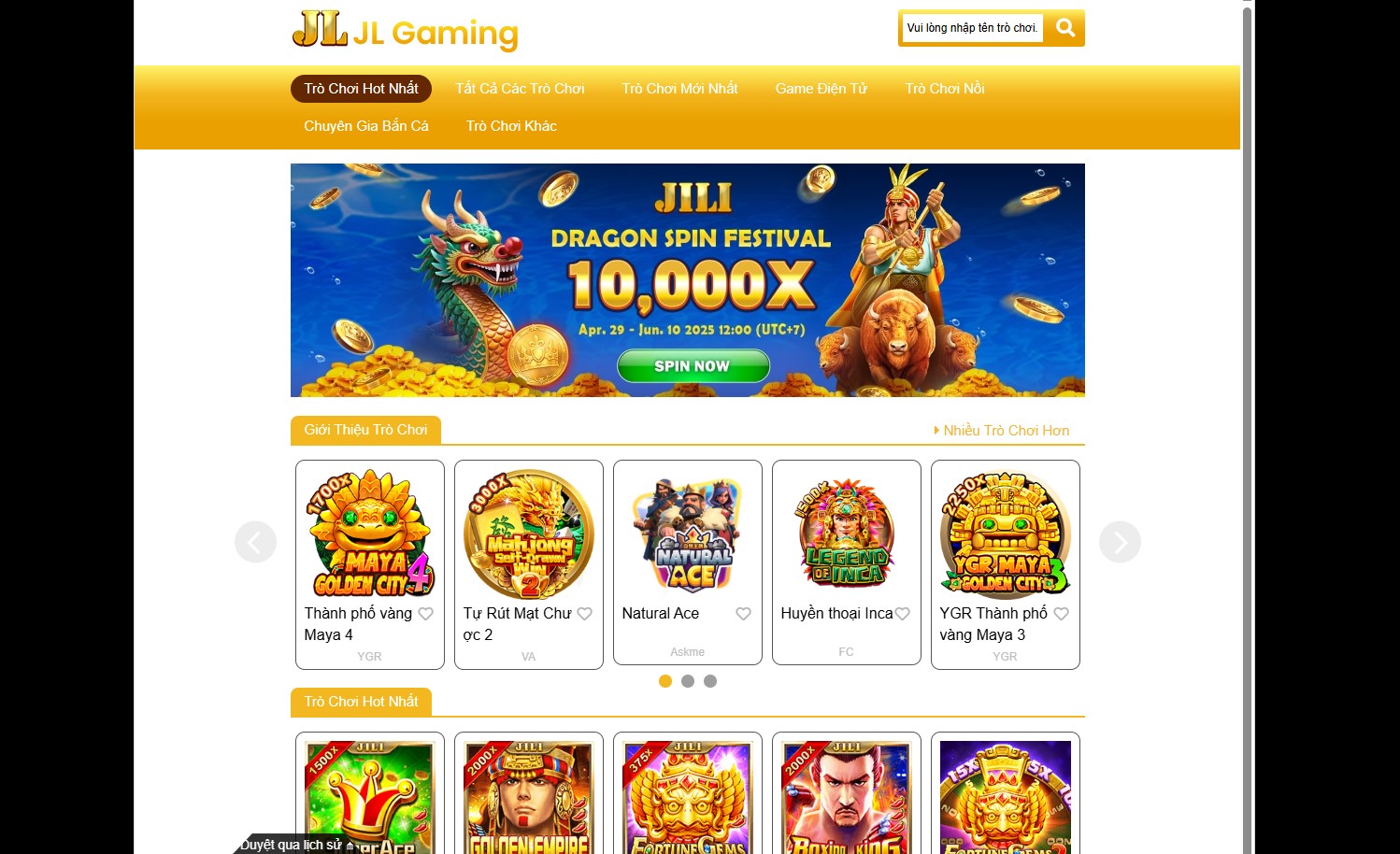 sảnh nổ hũ jili